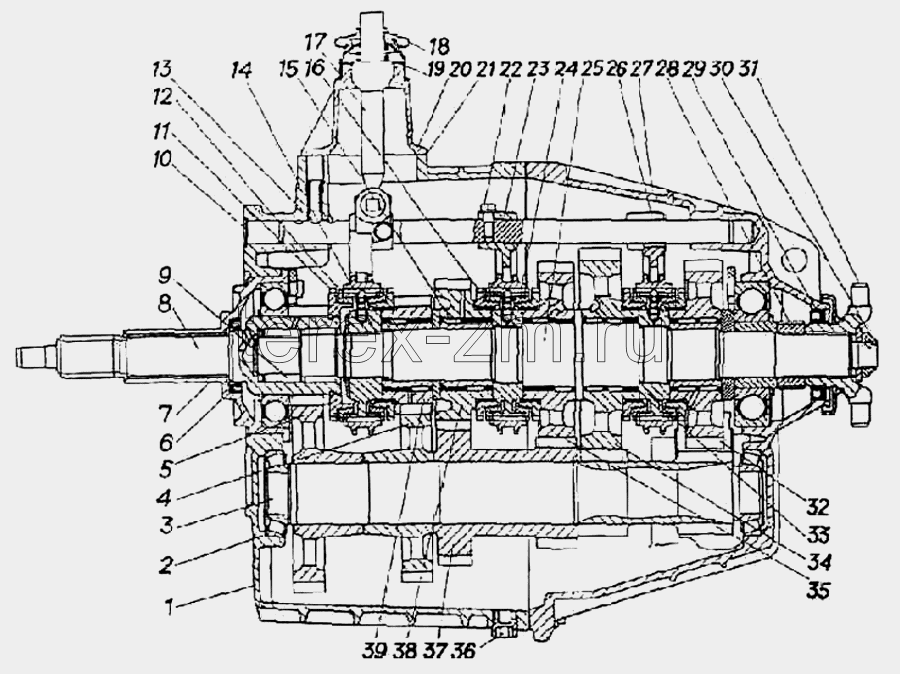 Схема переключения передач на газ 3309