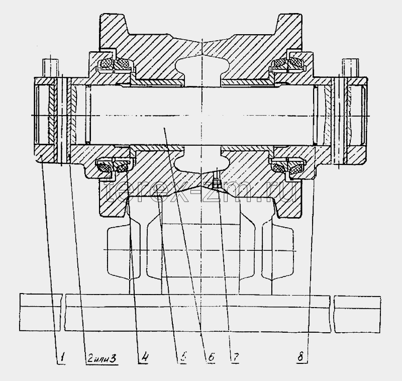 Чертеж катка т 130